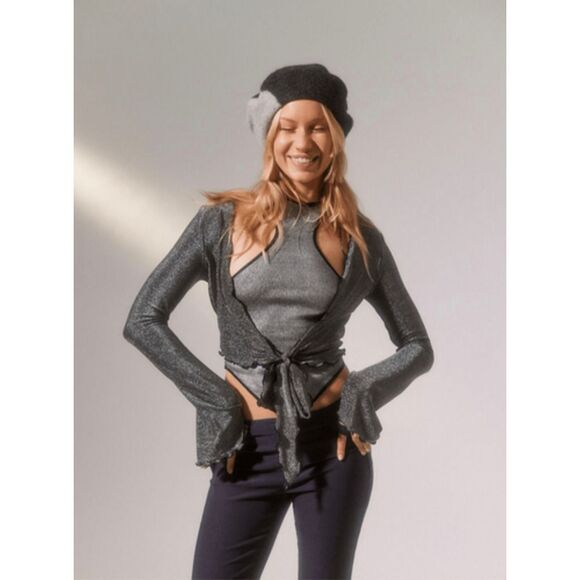 Urban Outfitters UO Silvie Mock Neck Tank Top Size L - Picture 1 of 14